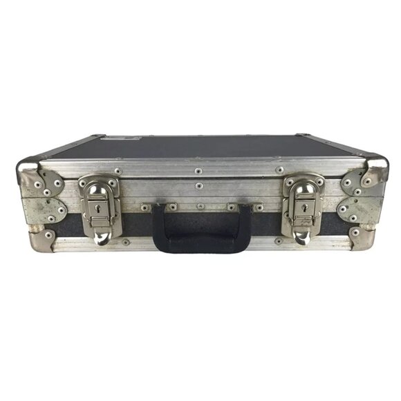 King Kase Unisex Gray Silver‎ Inner Pockets Divider Top Handle Briefcase Bag - Picture 6 of 10